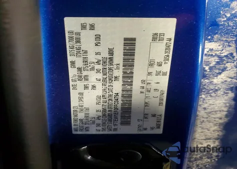 2015 Ford F150 Supercrew из США, поврежденный, VIN 1FTEW1EF0FFC04794